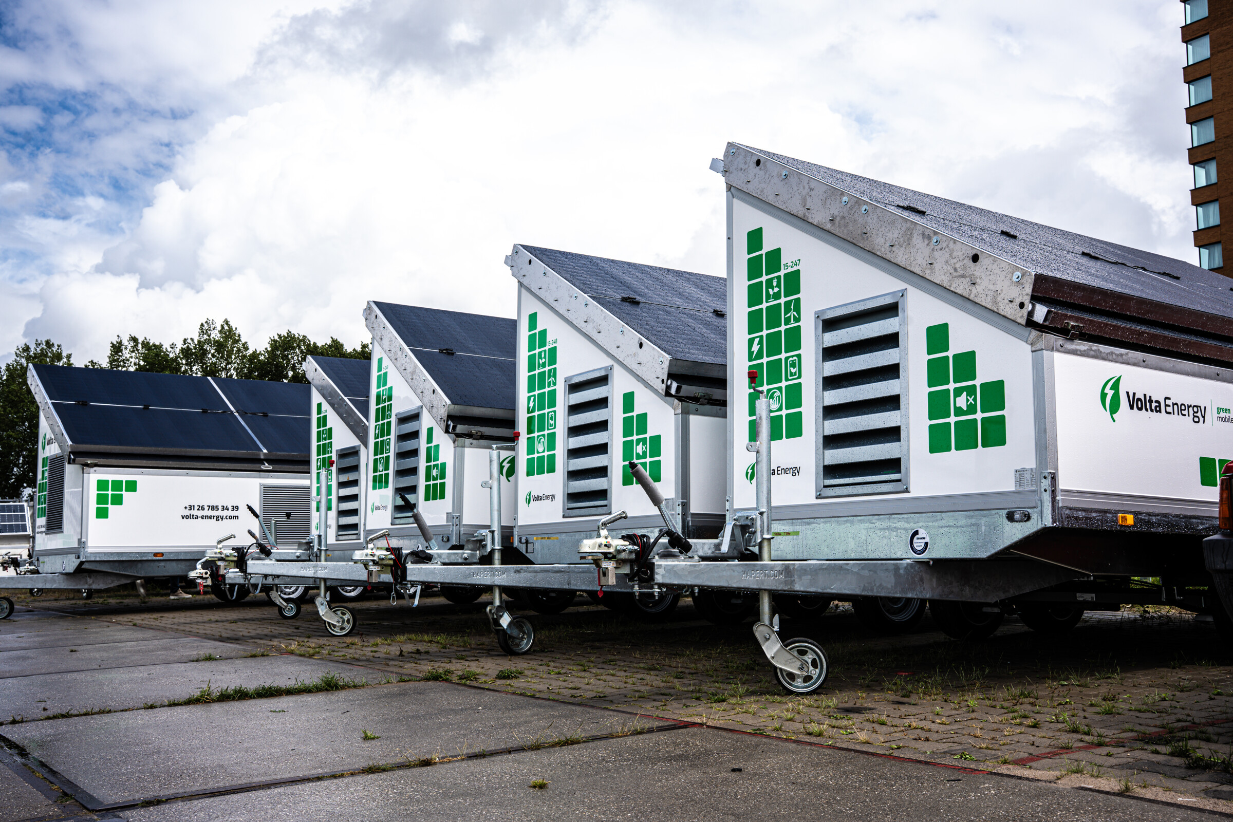 Nieuwe zonnepanelen line up